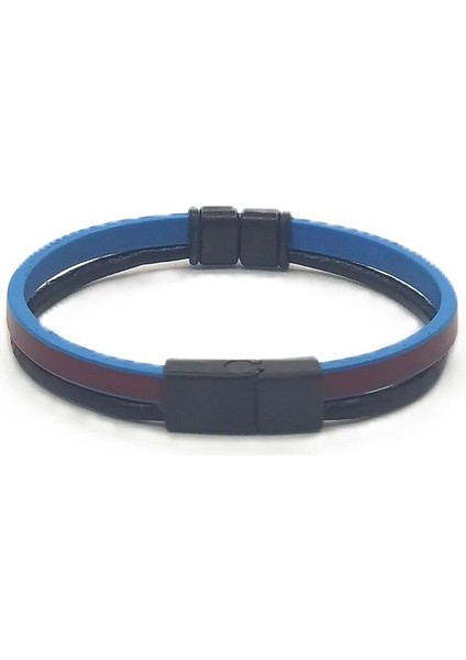 Unisex Mıknatıs Kilitli Deri Bileklik modelleri