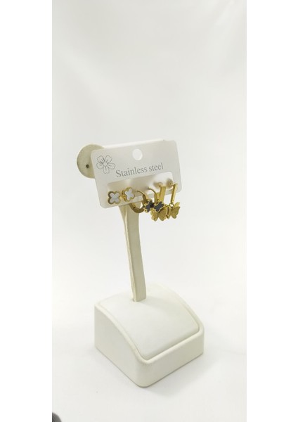 Kadın Sallantı Çelik Küpe