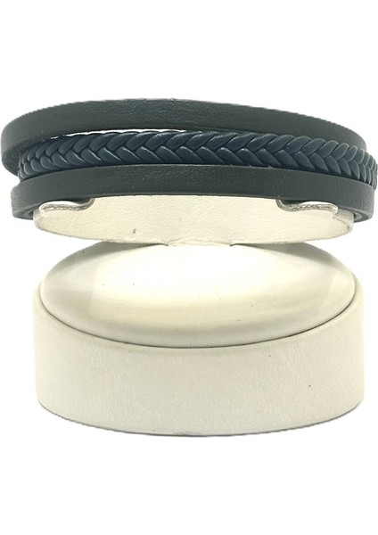 Unisex Mıknatıs Kilitli Deri Bileklik fiyatları