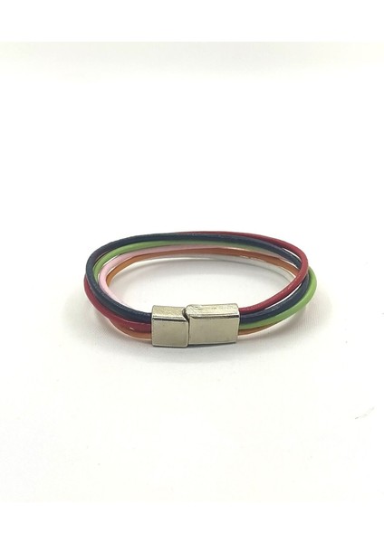 Unisex Mıknatıs Kilitli Deri Bileklik fiyatları