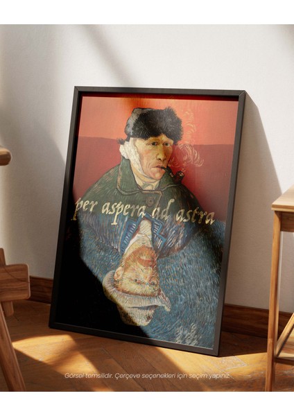 Per Aspera Ad Astra - Vincent Van Gogh Otoportre Çerçeveli-Çerçevesiz Poster fiyatları