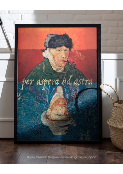 Per Aspera Ad Astra - Vincent Van Gogh Otoportre Çerçeveli-Çerçevesiz Poster fırsatları