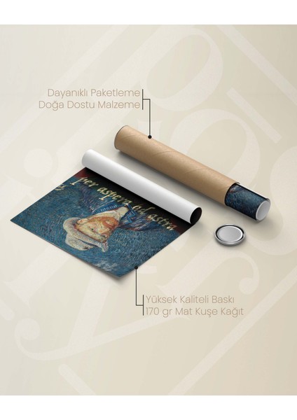 Per Aspera Ad Astra - Vincent Van Gogh Otoportre Çerçeveli-Çerçevesiz Poster indirimleri