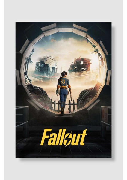 Fallout Dizi Poster Çerçevesiz Yüksek Kalite Dizi Afiş Duvar Poster