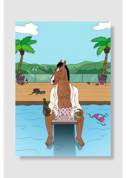 Bojack Horseman Dizi Poster Çerçevesiz Yüksek Kalite Dizi Afiş Duvar Poster