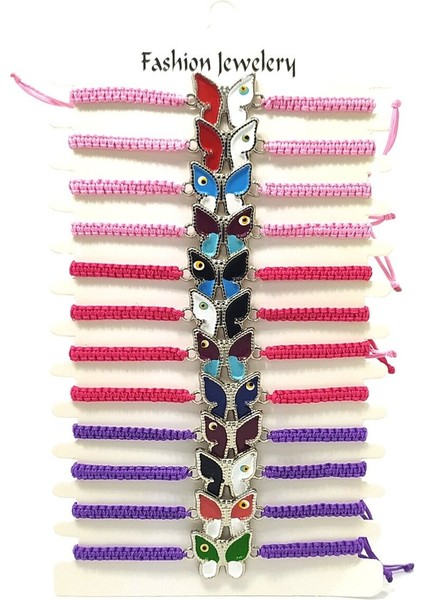 12’şerli Ayarlanabilir Ipli Unisex Bijuteri Bileklik Seti