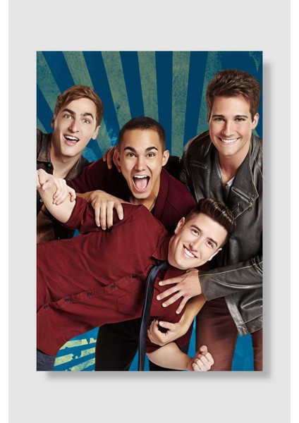 Big Time Rush Dizi Poster Çerçevesiz Yüksek Kalite Dizi Afiş Duvar Poster