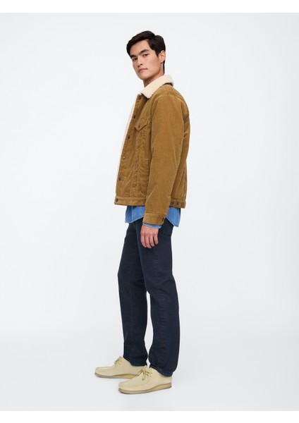 Erkek Lacivert Straight Jean Pantolon fırsatları