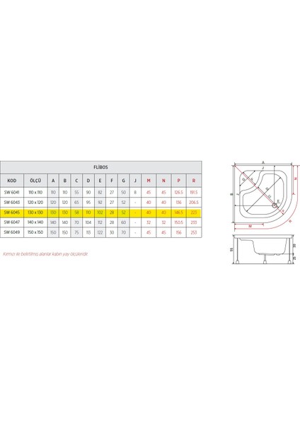 Flıbos Oval Küvet 130*130 fiyatları