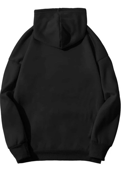 Sevimli Kedi Baskılı Oversize Sweatshirt