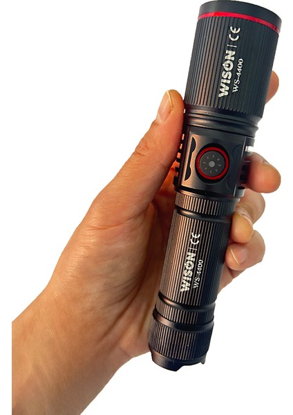 WS-4400 Tüfek Bağlantılı Avcı Feneri Süper Parlak LED Şarjlı Avcı Feneri 1500 Lümen