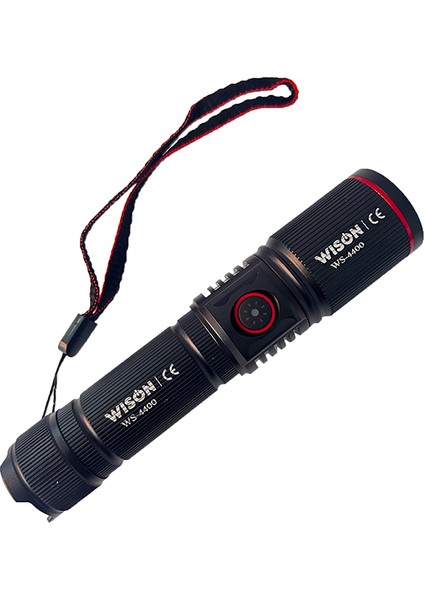 WS-4400 Tüfek Bağlantılı Avcı Feneri Süper Parlak LED Şarjlı Avcı Feneri 1500 Lümen