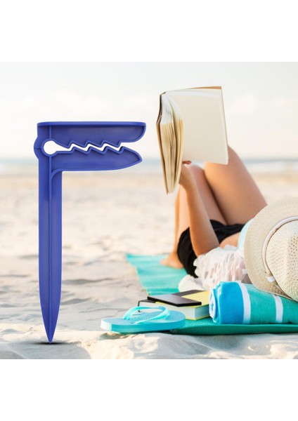 2'li Havlu Kazığı - Plaj Mandalı - Havlu Mandalı - Kazıklı Mandal - Havlu Sabitleyici - Beach Towel Holder - Plaj Kazığı 2 ADET
