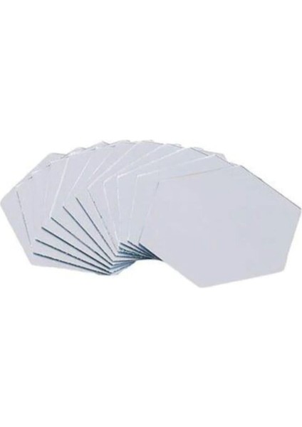 Dekoratif Bal Peteği Pleksi Ayna Gümüş Renk (12 Adet x 11 cm x 12,5 Cm) fırsatları
