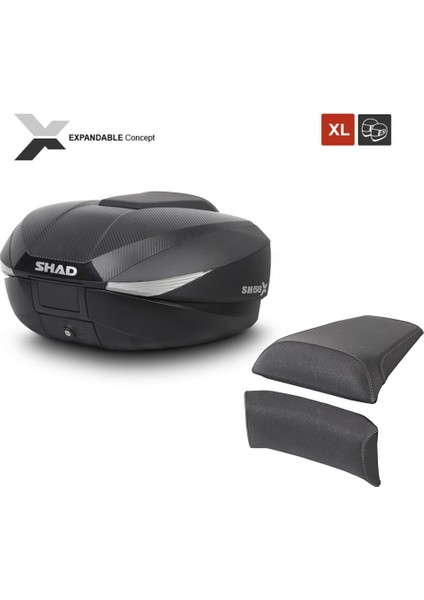SH58X Arka Çanta Siyah Carbon ve Sırt Dayama Pedi
