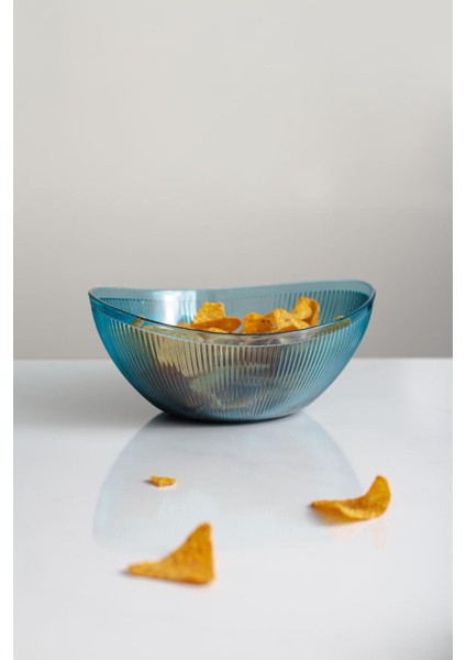 Akrilik Barok Aquamarin Orta Boy Oval Meyve & Salata Kasesi & Karıştırma Kabı / 1,6 Lt (Cam Değildir) fırsatları