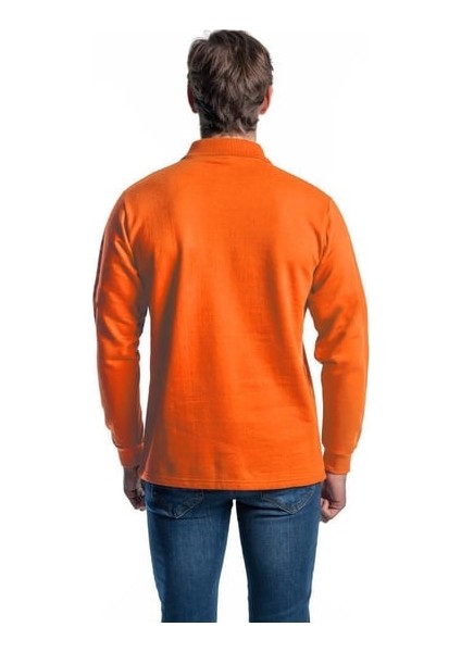 Polo Yaka Turuncu Sweatshirt fiyatları