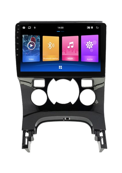 Peugeot 5008 Android Multimedya (2009-2016) Dijital Klima 4+64 GB 2k QLED