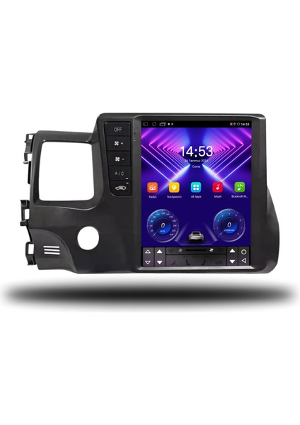 Honda Civic Fd6 Tesla 4K OLED Android Multimedya Sistemi