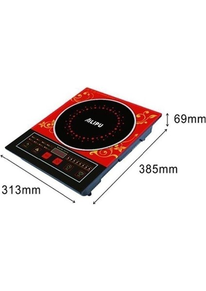 Kırmızı Alipu Kalite Lazer Elektrikli Ocak 2200 Watt modelleri