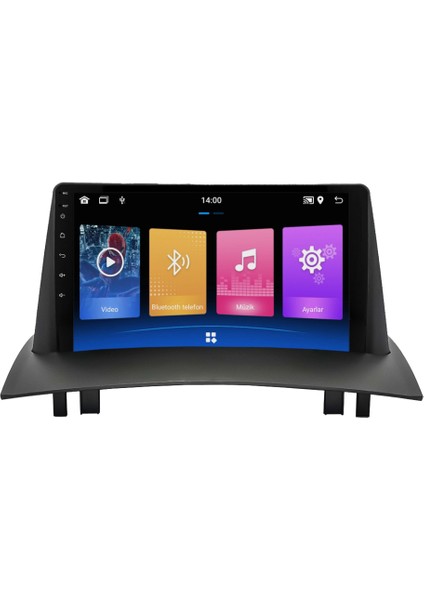 Renault Megane 2 Android Multimedya Sistemi (2004-2010) 4+64 GB 2k QLED