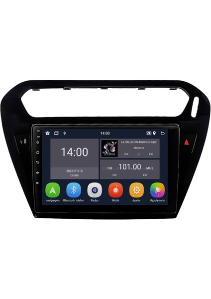 Citroen C-Elysee Android Multimedya Sistemi (2012-2024) 4+64 GB