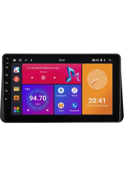 Ford Courier Android Multimedya Sistemi (2013-2024) 6+64 GB