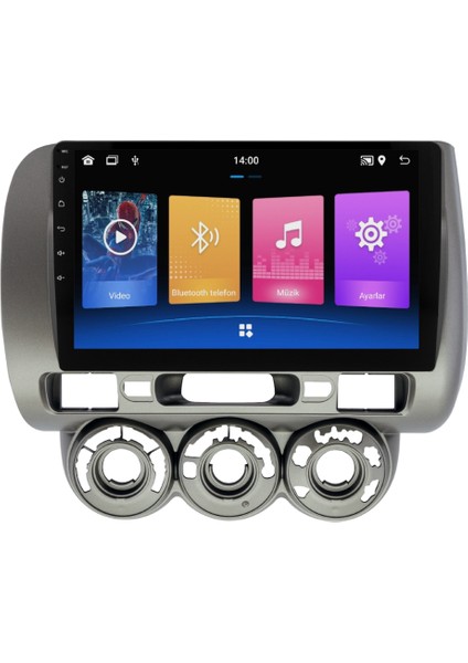 Honda Jazz City Android Multimedya Sistemi (2002-2008) 4+64 GB 2k QLED
