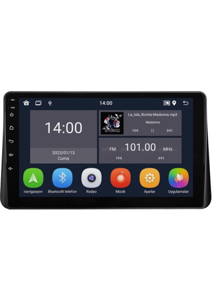 Ford Courier Android Multimedya Sistemi (2013-2024) 4+64 GB
