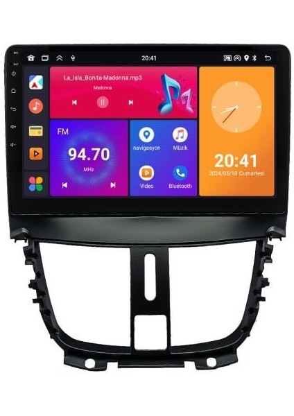 Peugeot 207 Android Multimedya Sistemi (2006-2012) NV664