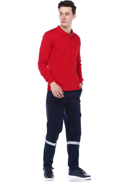 Polo Yaka Kırmızı Sweat fiyatları