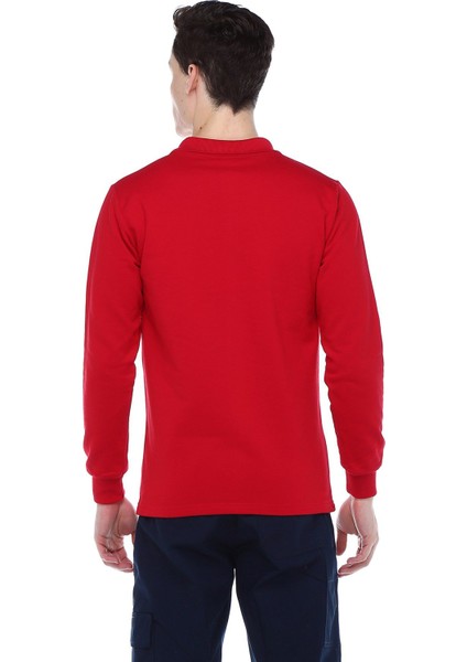 Polo Yaka Kırmızı Sweat modelleri