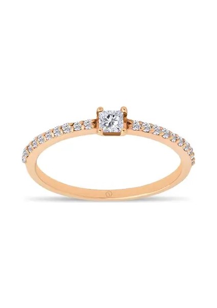 Anka 0,29 CT Yarımtur Pırlanta Yüzük