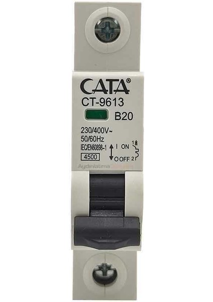 1X20 Amper W Otomat Monofaze Sigorta CT-9613