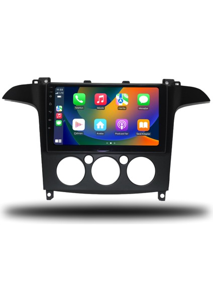 Ford S-Max 2006-2014 Manuel Klima 4+64 GB Android Multimedya Sistemi