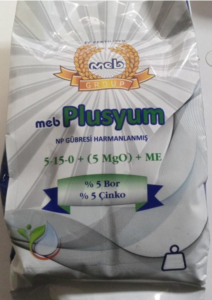 Mebor Plusyum 5 kg - 5-5-0+(5mgo)+5b+5zn Npk Gübresi
