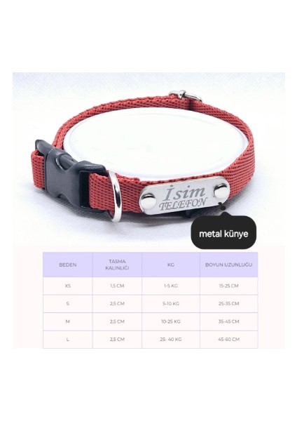 Ayarlanabilir Yavru, Mini ve Orta Irk Köpek Tasması, Köpek Tasma ve Künyesi, Sağlam Köpek Tasması 1,5cm fırsatları