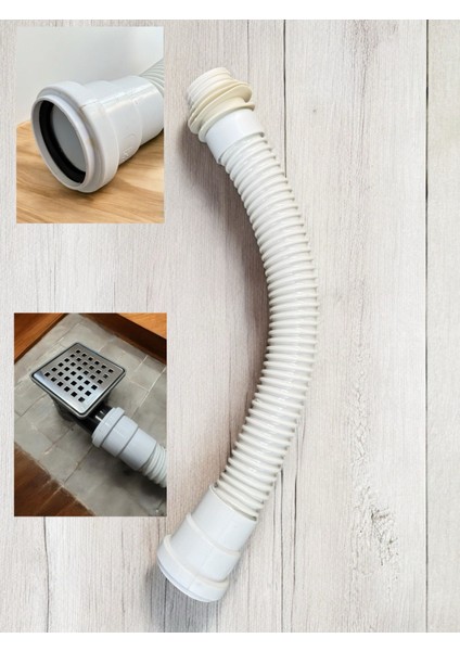 Körüklü Yer Süzgeç Uzatması 50 x 50 Çıkışlı 60 cm