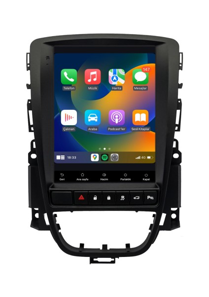 Opel Astra J Android Multimedya Sistemi (2010-2019) Tesla 4 K OLED