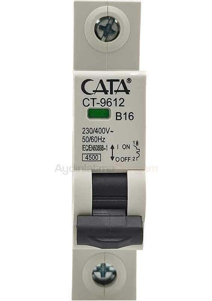 1X16 Amper W Otomat Monofaze Sigorta CT-9612
