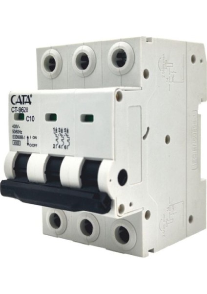 CT-9628 10 Amper Sigorta ( C Tipi / Trifaze / 4.5 Ka )