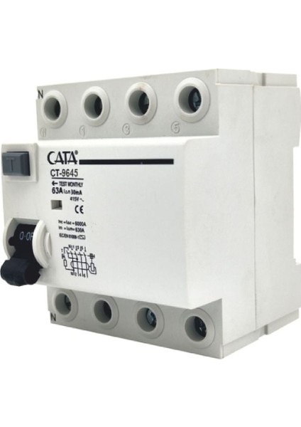 CT-9645 63 Amper Kaçak Akim Rölesi (300MA/TRIFAZE/6KA)