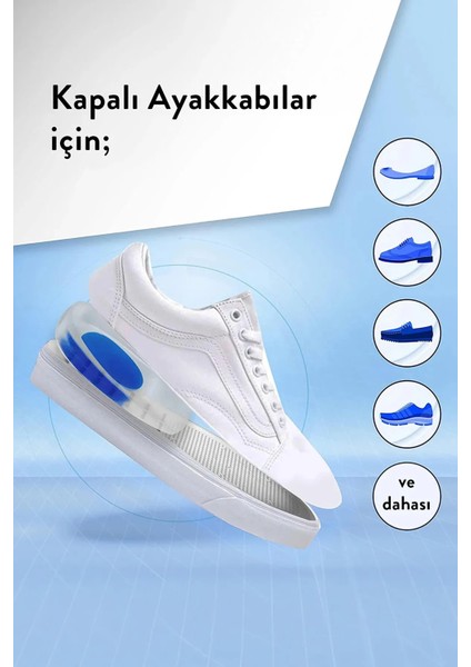 Tineke Ortapedik Jel Topukluk Gizli Topuk Ayakkabı Yastığı Boy Uzatıcı Topuk Kadın Erkek 1 Çift