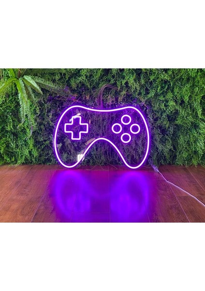 Playstation Oyun Kolu Neon LED Işıklı Tablo