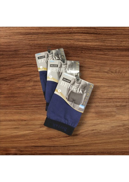 Erkek boxer 3'lü ekonomik paket pamuklu cotton modal lacivert slim fit yumuşak esnek nefes alabilen penye kumaş BMB3-2XL fırsatları