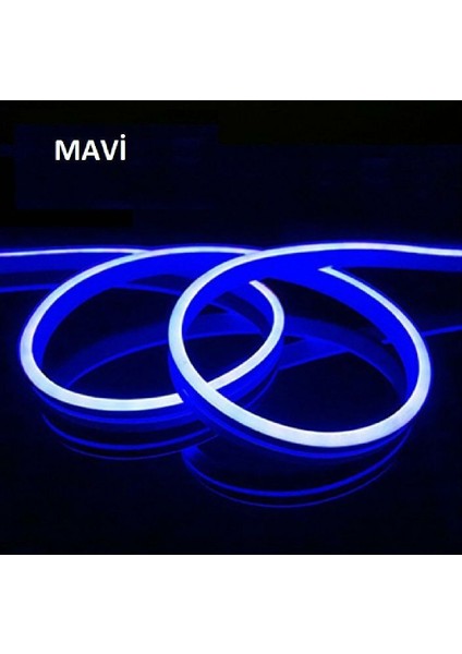 CT-4455 12V Neon LED Hortum Mavi Işık 50MT