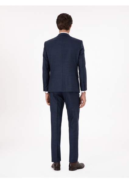 Erkek Lacivert Slim Fit Takım Elbise 50291066-VR033 indirimleri