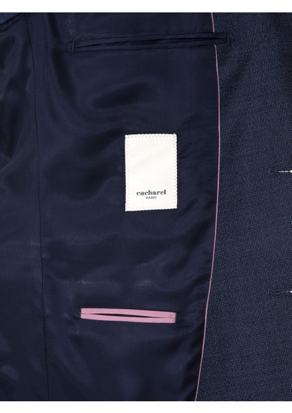 Erkek Lacivert Slim Fit Takım Elbise 50291066-VR033