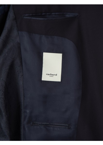 Erkek Lacivert Slim Fit Takım Elbise 50299348-VR033