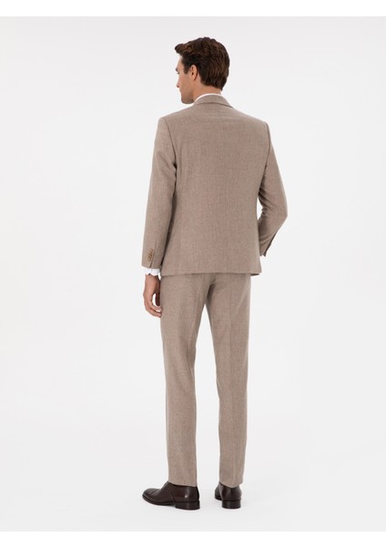 Erkek Bej Slim Fit Takım Elbise 50297088-VR011